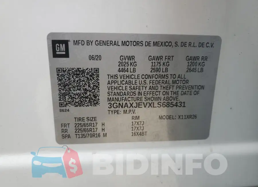 3GNAXJEVXLS685431 Photo# 13