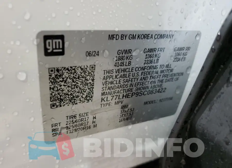 KL77LHEP9SC083422 Photo# 13