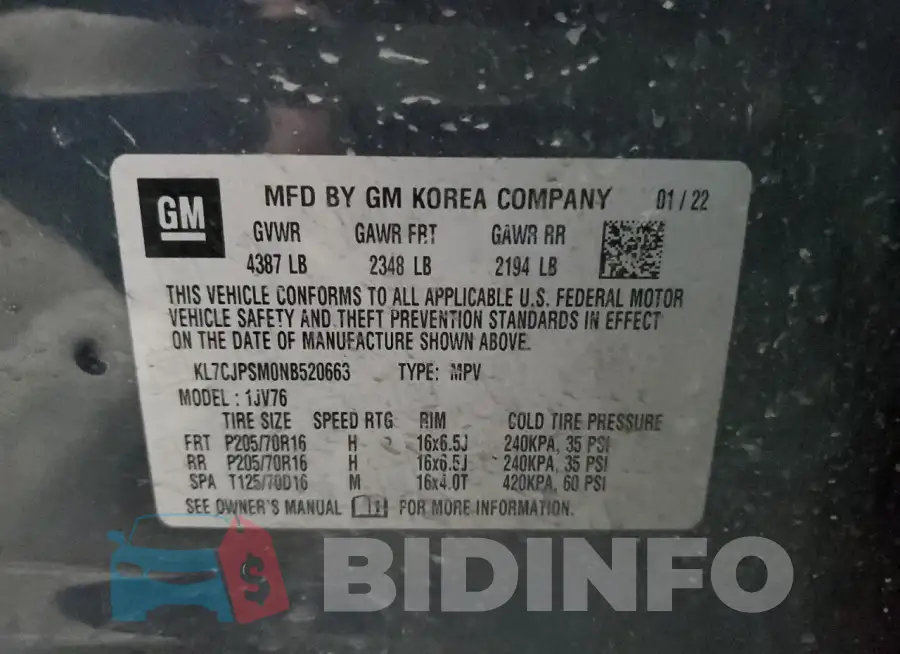 KL7CJPSM0NB520663 Photo# 13