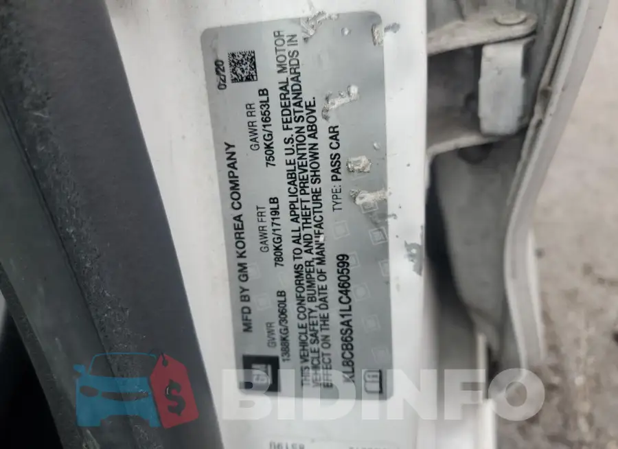 KL8CB6SA1LC460599 Photo# 12