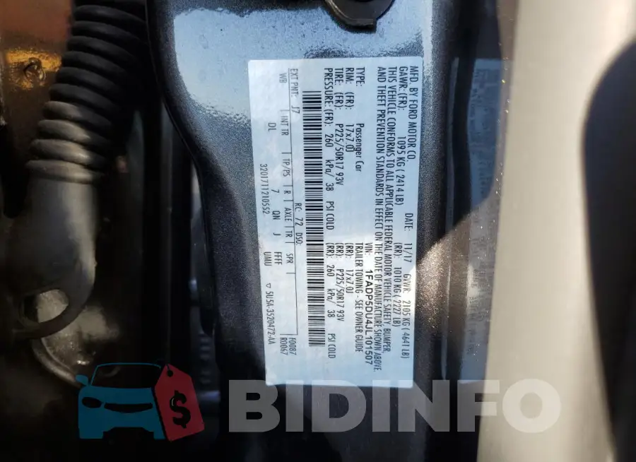 1FADP5DU4JL101507 Photo# 13