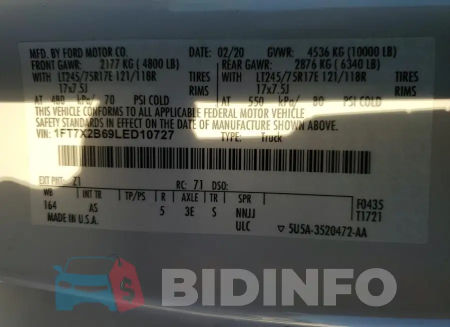 1FT7X2B69LED10727 Photo# 12