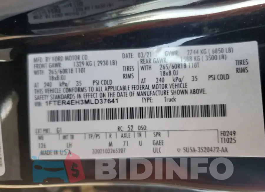 1FTER4EH3MLD37641 Photo# 12