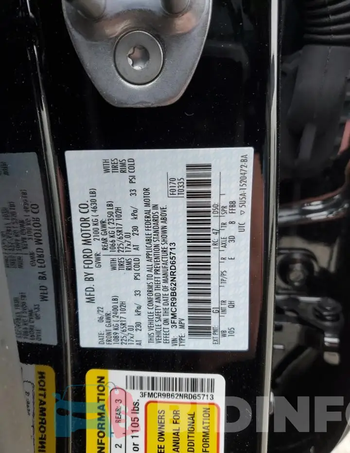 3FMCR9B62NRD65713 Photo# 13