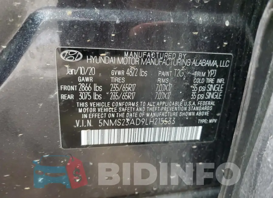 5NMS23AD9LH215533 Photo# 13