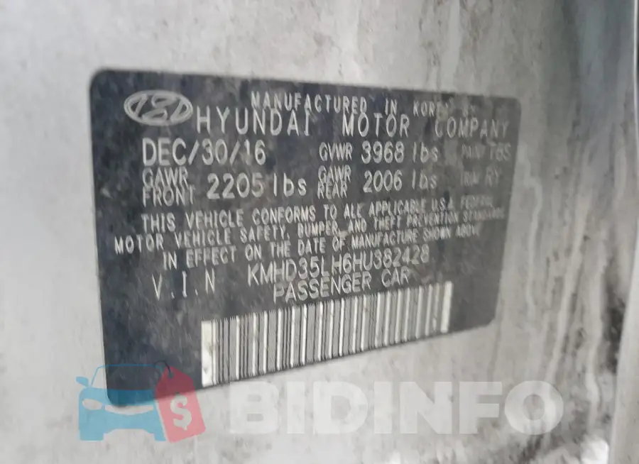 KMHD35LH6HU382428 Photo# 12