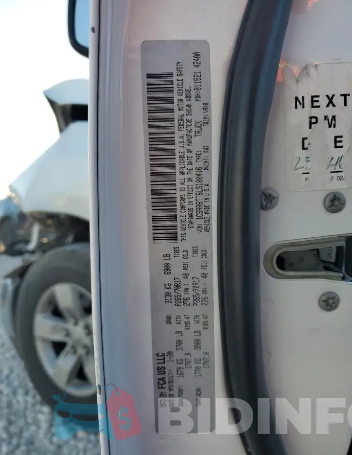 1C6RR6TT6LS100416 Photo# 12