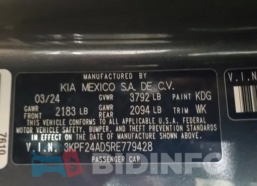 3KPF24AD5RE779428 Photo# 12