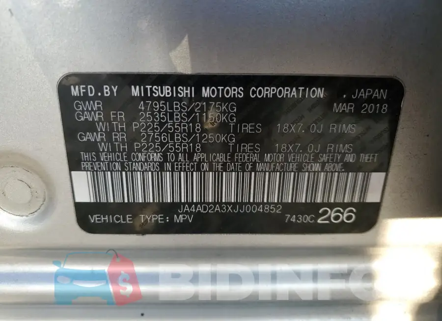 JA4AD2A3XJJ004852 Photo# 13