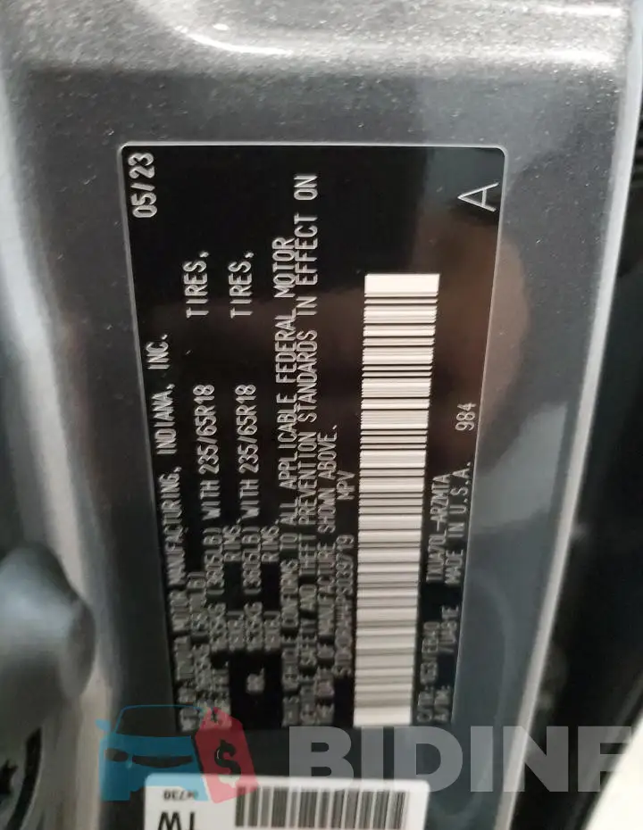 5TDKDRAH4PS039719 Photo# 14