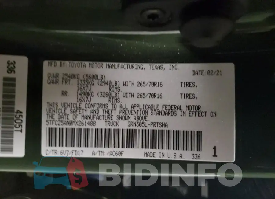 5TFCZ5AN0MX261488 Photo# 12