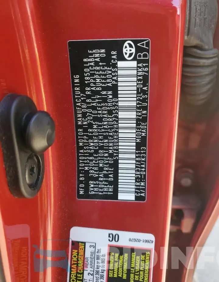 5YFBURHE2HP735520 Photo# 12
