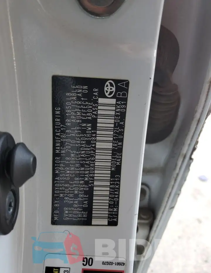 5YFBURHE6JP740841 Photo# 12