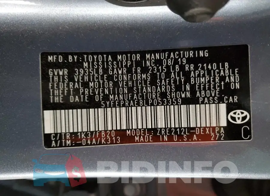 5YFEPRAE8LP053359 Photo# 12