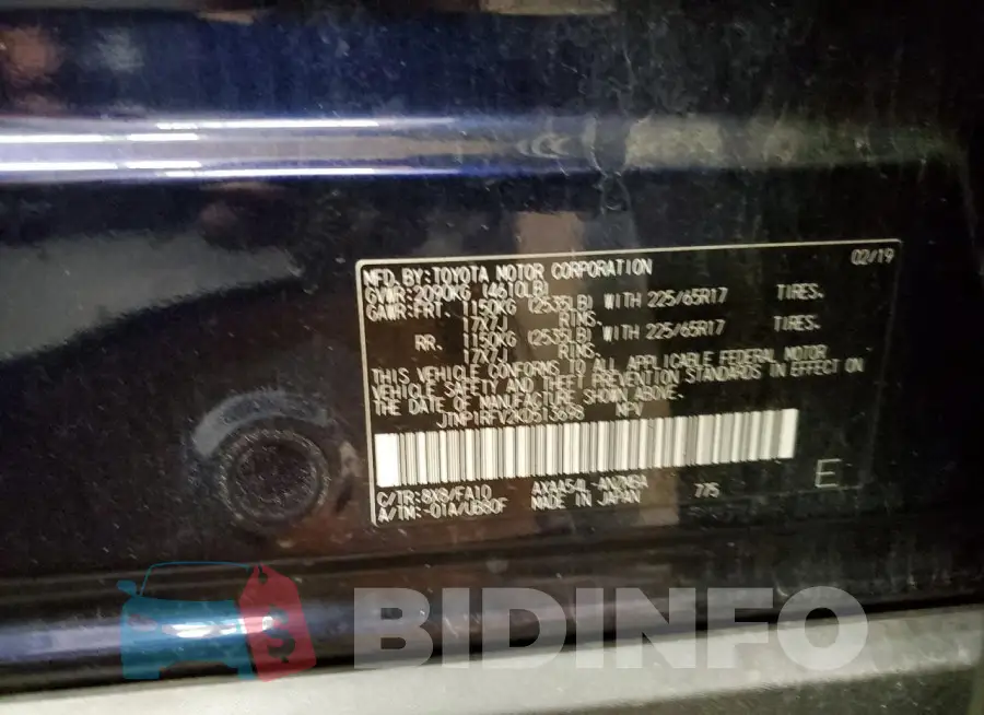 JTMP1RFV2KD513698 Photo# 13