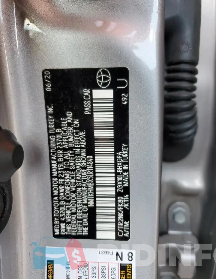 NMTKHMBX5LR114840 Photo# 14
