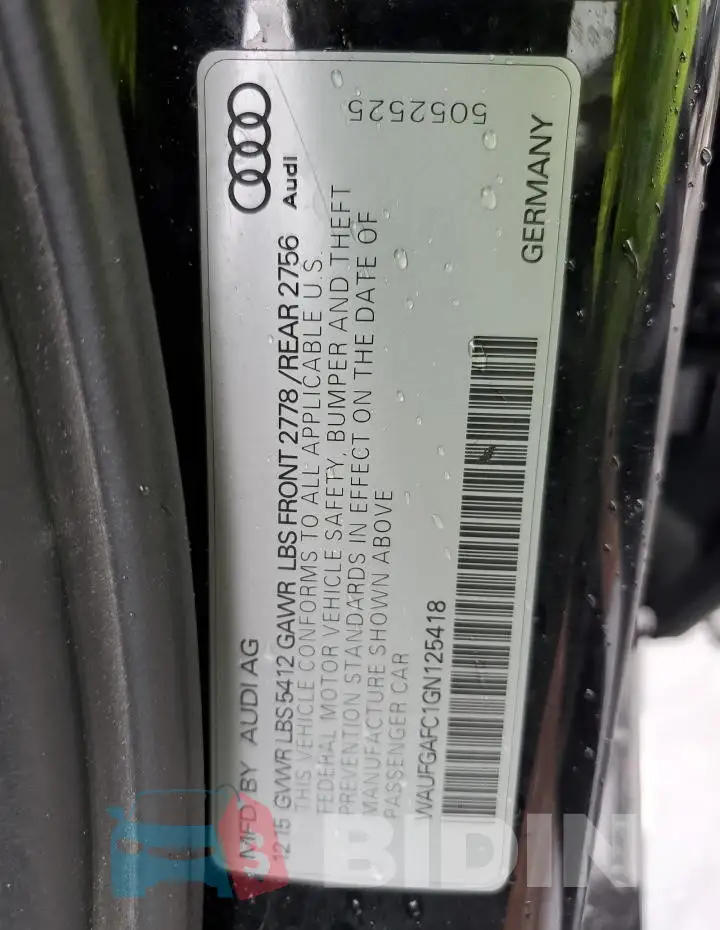 WAUFGAFC1GN125418 Photo# 13