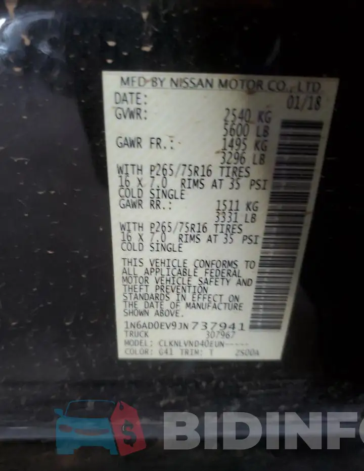 1N6AD0EV9JN737941 Photo# 13