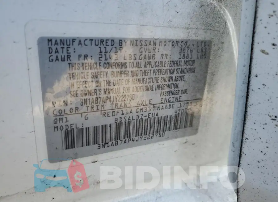 3N1AB7AP4JY222750 Photo# 13