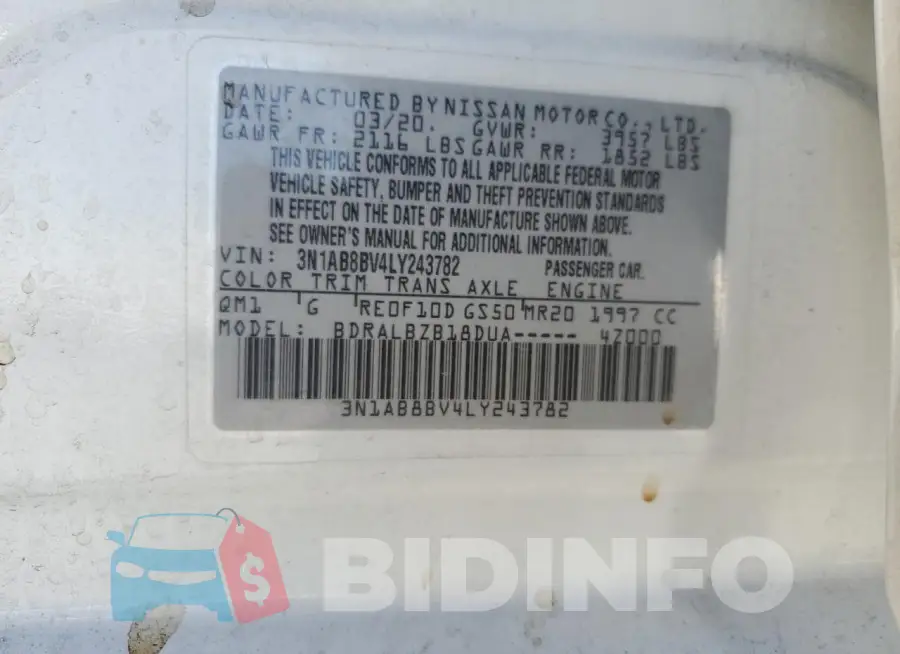 3N1AB8BV4LY243782 Photo# 12