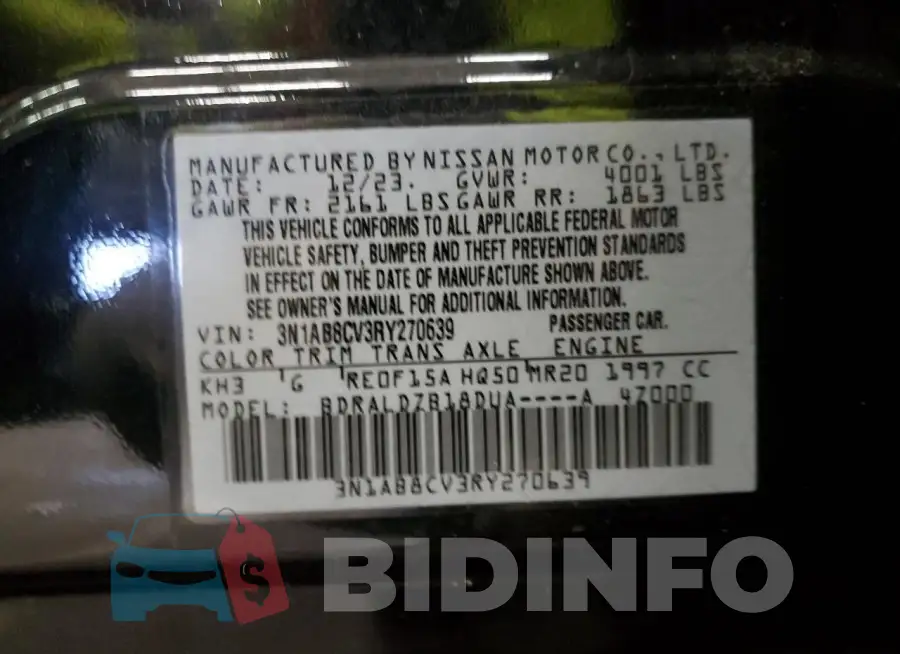 3N1AB8CV3RY270639 Photo# 13