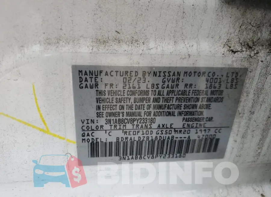 3N1AB8CV8PY233180 Photo# 12