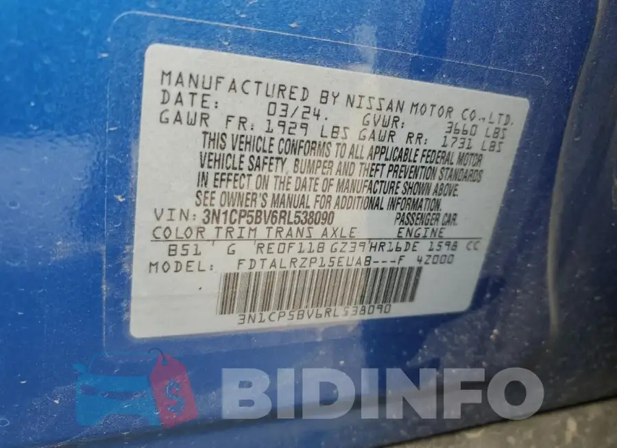 3N1CP5BV6RL538090 Photo# 12