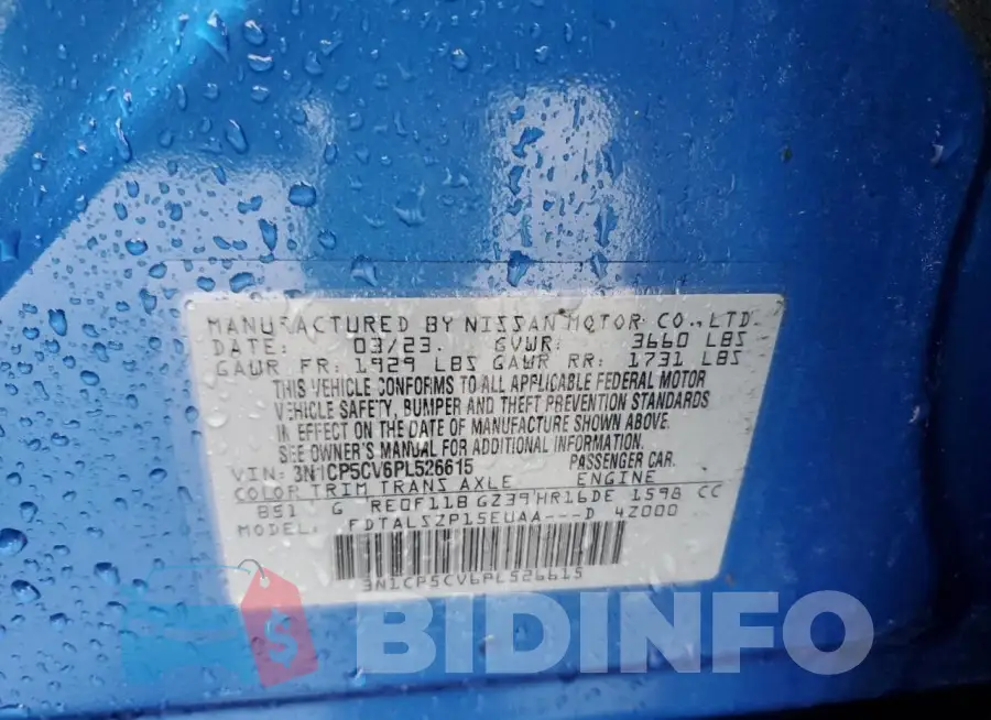 3N1CP5CV6PL526615 Photo# 13
