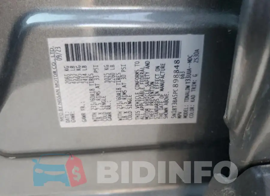 5N1BT3BA5PC898848 Photo# 13