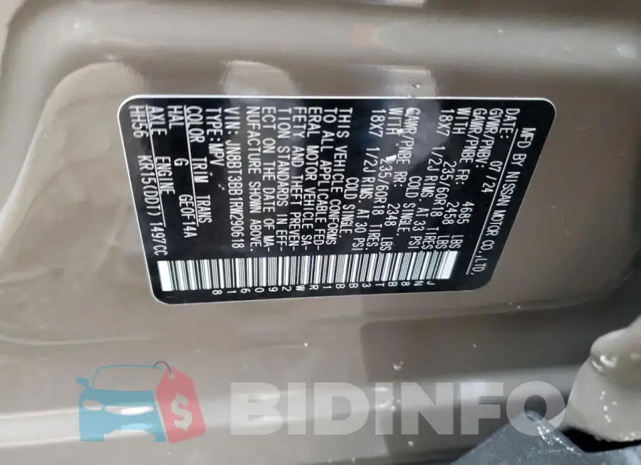 JN8BT3BB1RW290618 Photo# 12