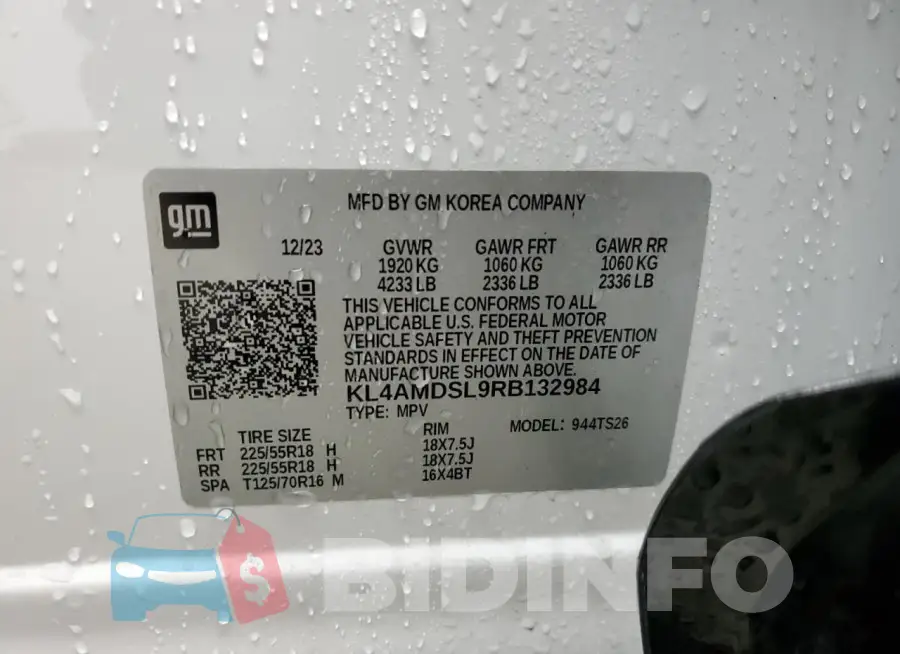 KL4AMDSL9RB132984 Photo# 14