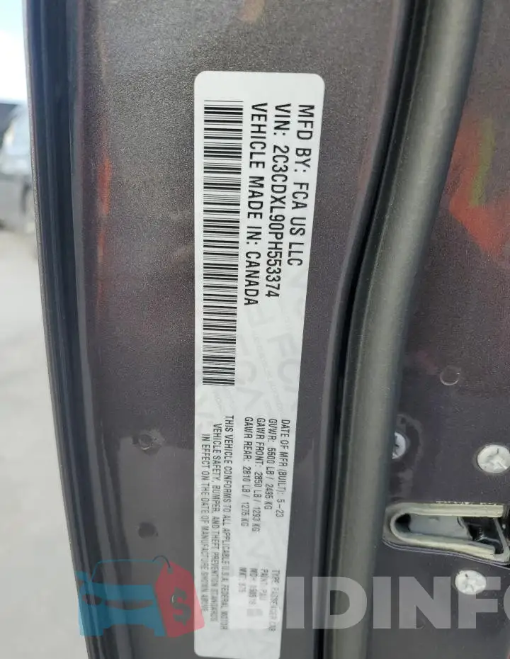 2C3CDXL90PH553374 Photo# 13