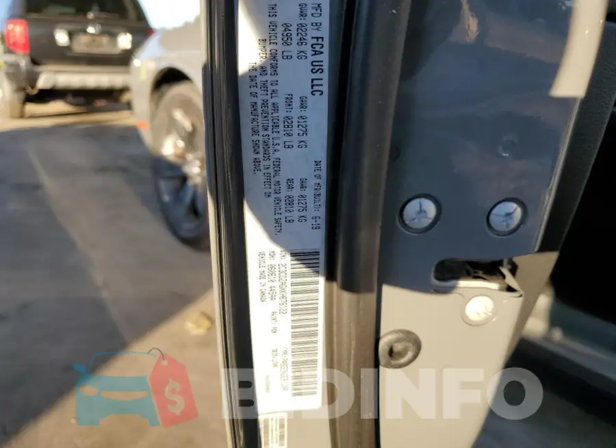 2C3CDZAGXKH676122 Photo# 13