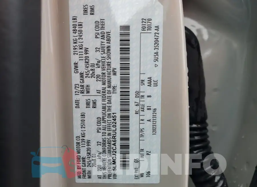 5LMCJ2CA6RUL02451 Photo# 13
