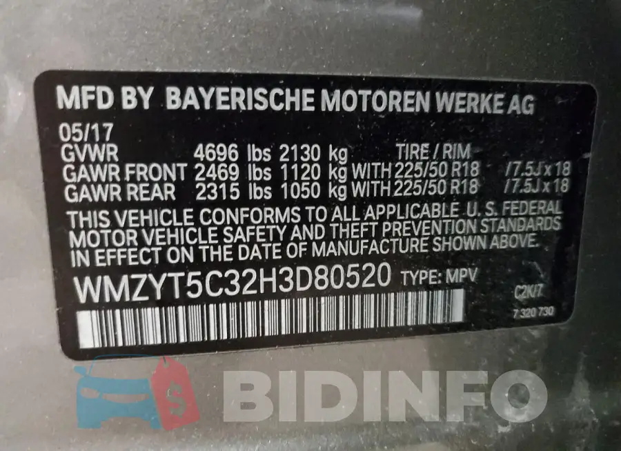 WMZYT5C32H3D80520 Photo# 14