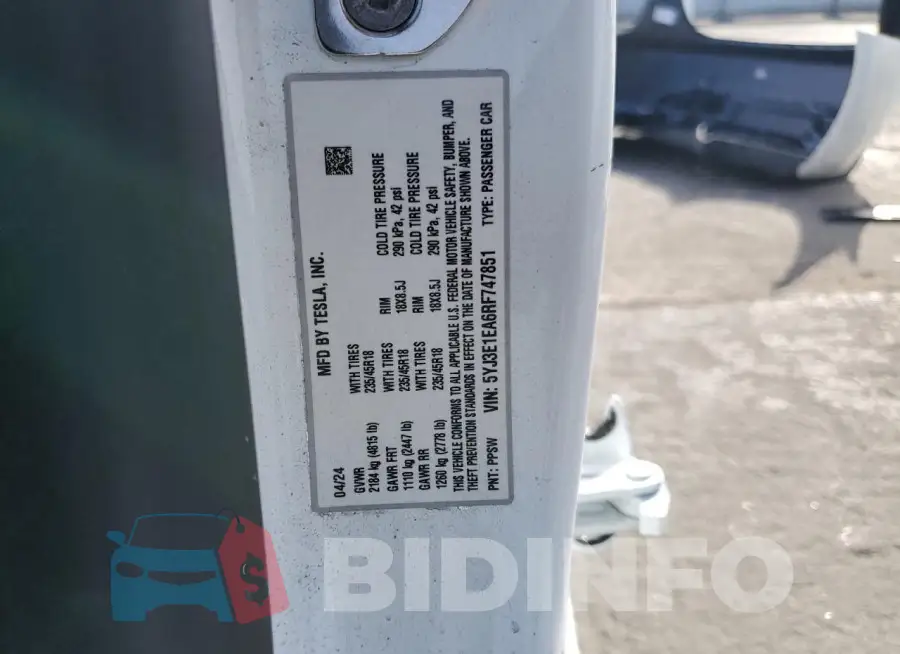 5YJ3E1EA6RF747851 Photo# 13