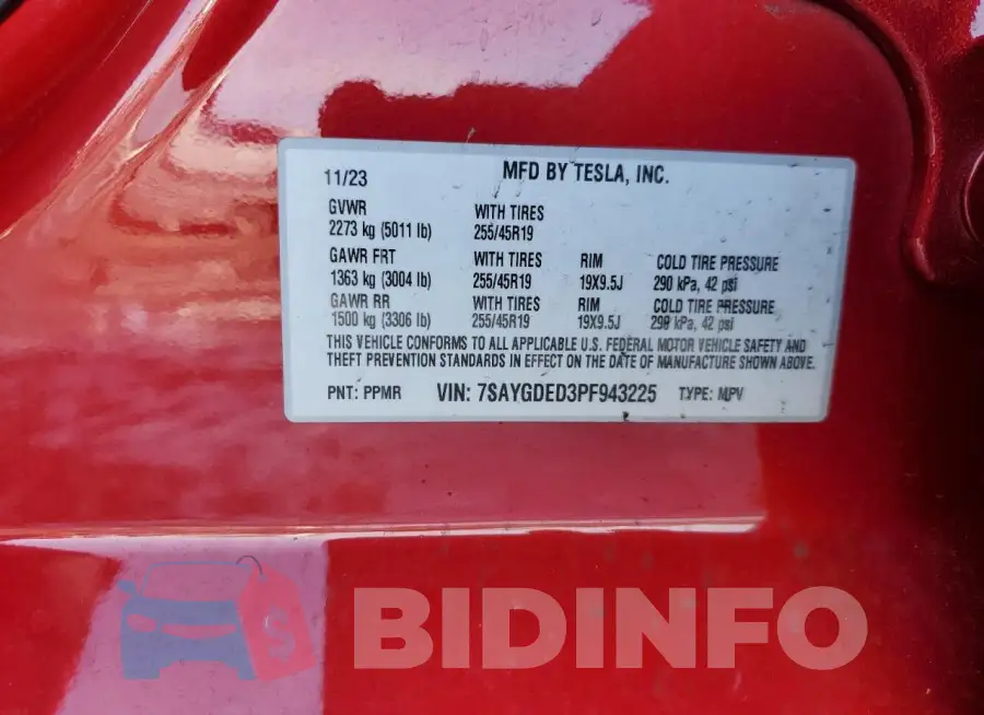 7SAYGDED3PF943225 Photo# 12