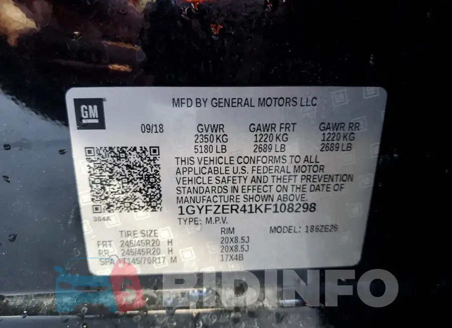 1GYFZER41KF108298 Photo# 13