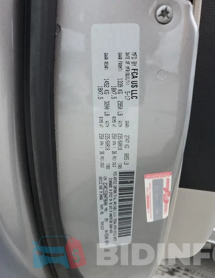 2C4RC1EG9HR796484 Photo# 13