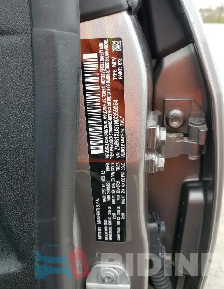 ZN661XUS7MX359594 Photo# 13