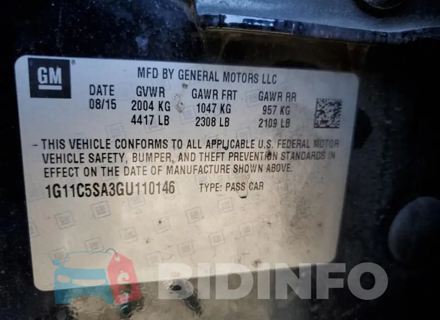 1G11C5SA3GU110146 Photo# 12