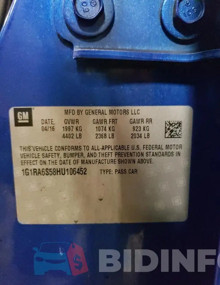 1G1RA6S58HU106452 Photo# 12