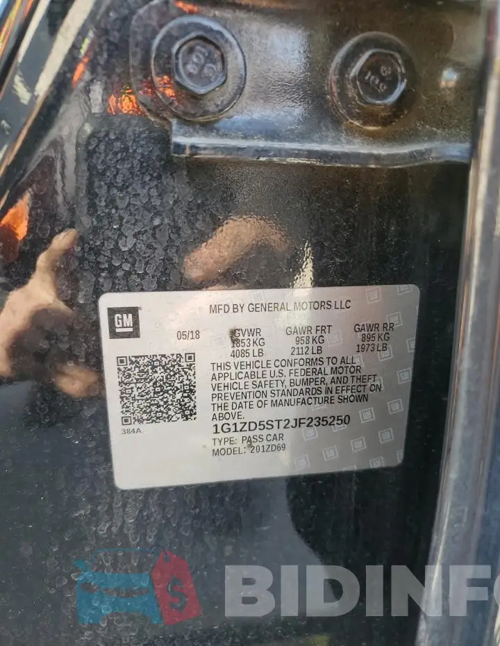 1G1ZD5ST2JF235250 Photo# 12