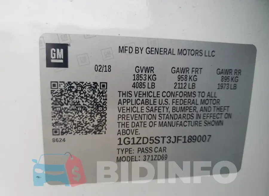 1G1ZD5ST3JF189007 Photo# 13