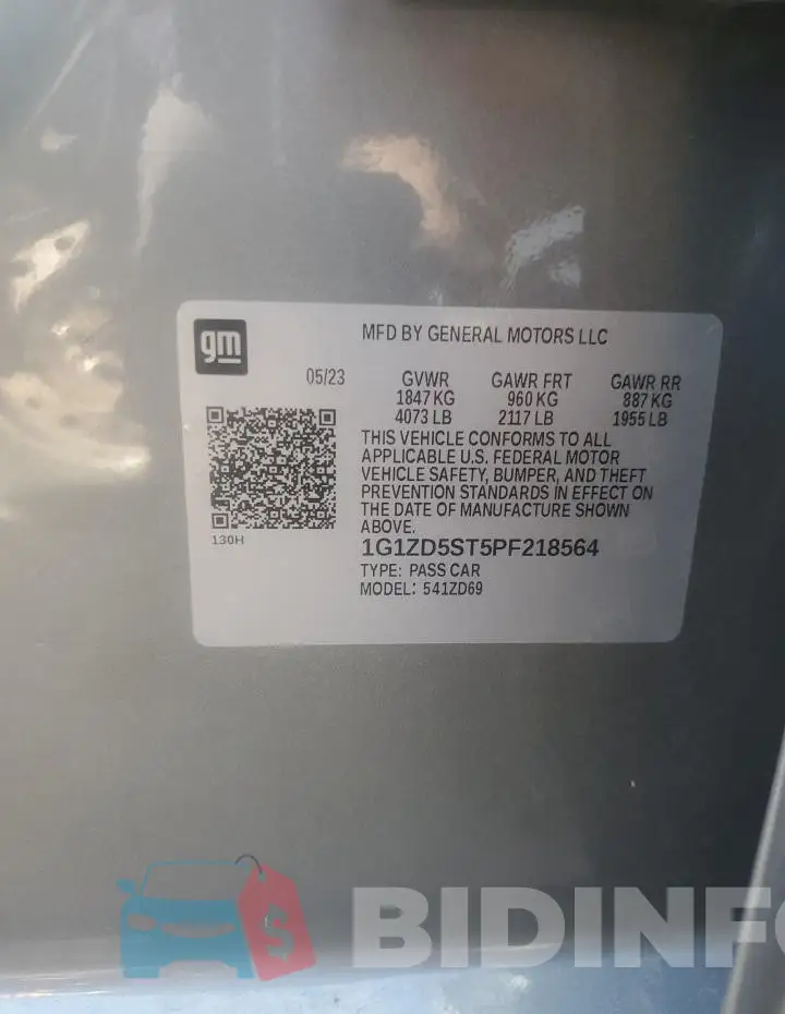 1G1ZD5ST5PF218564 Photo# 13