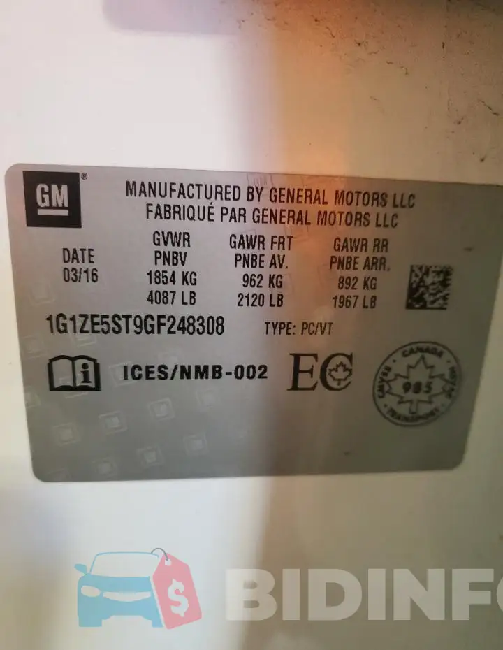 1G1ZE5ST9GF248308 Photo# 12