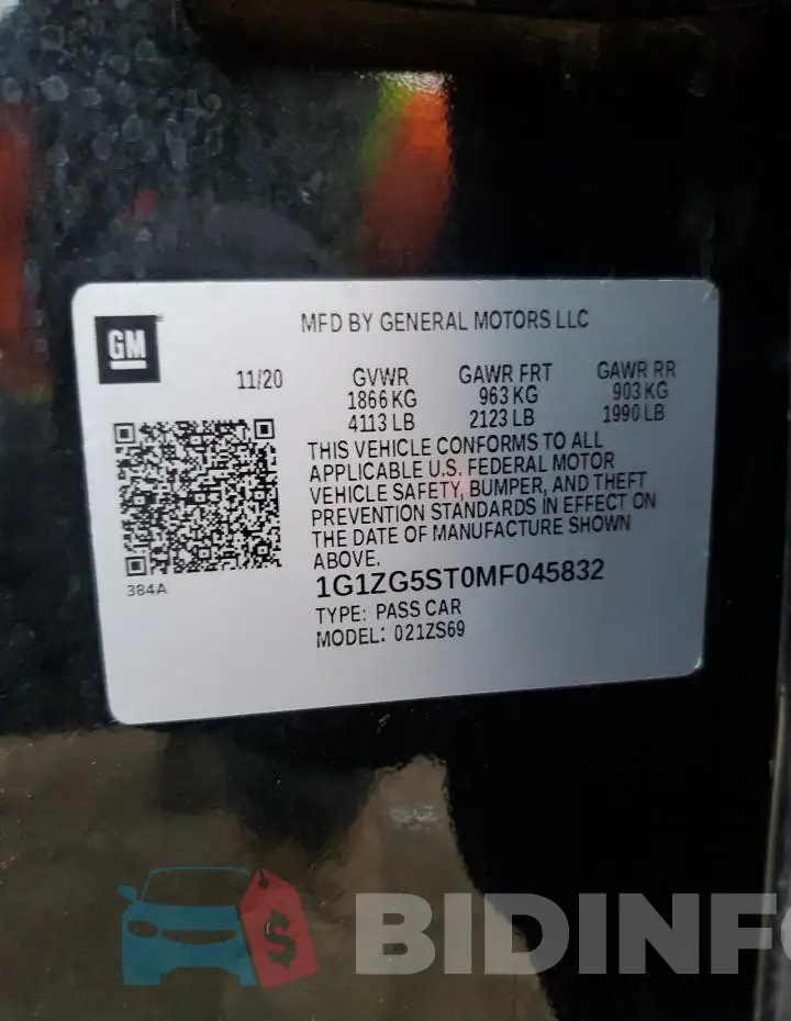 1G1ZG5ST0MF045832 Photo# 12