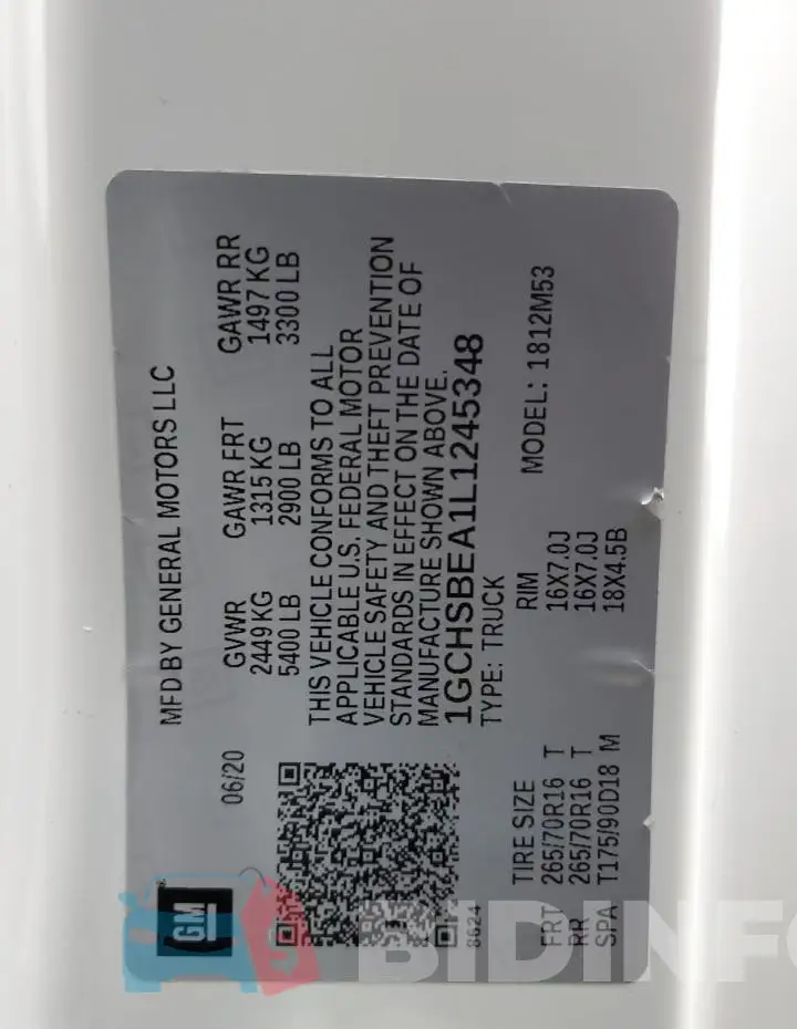 1GCHSBEA1L1245348 Photo# 12