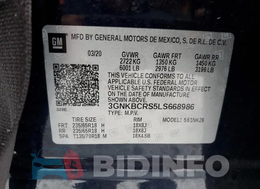 3GNKBCRS5LS668986 Photo# 13