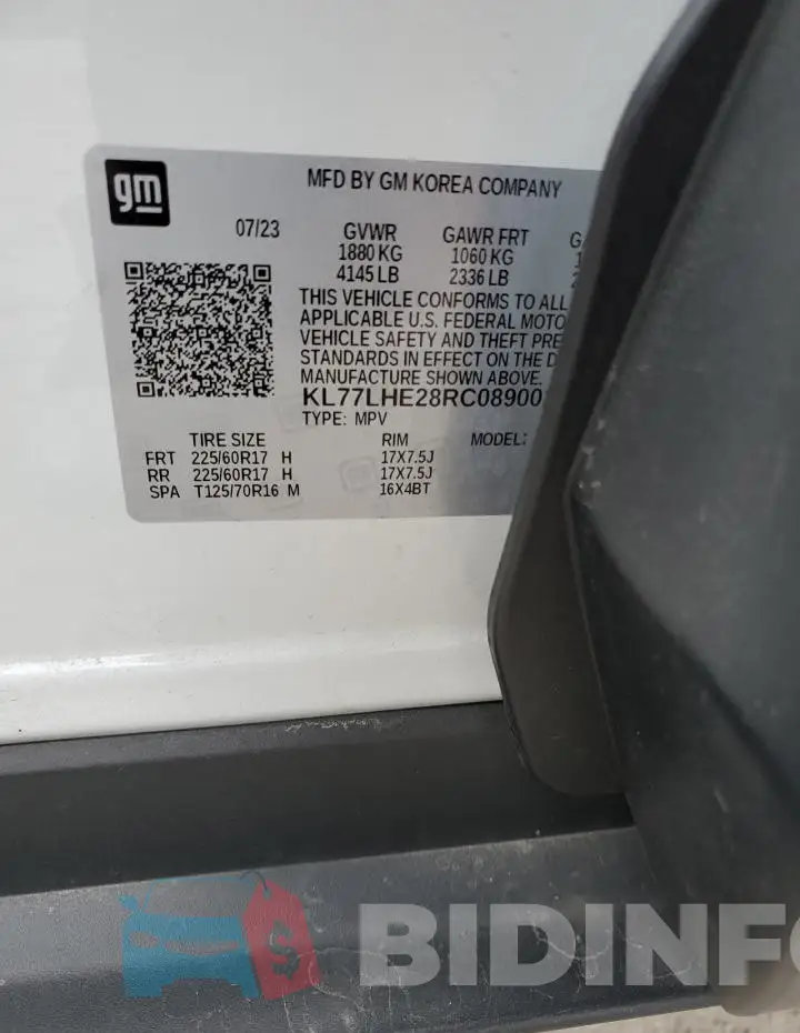KL77LHE28RC089002 Photo# 14